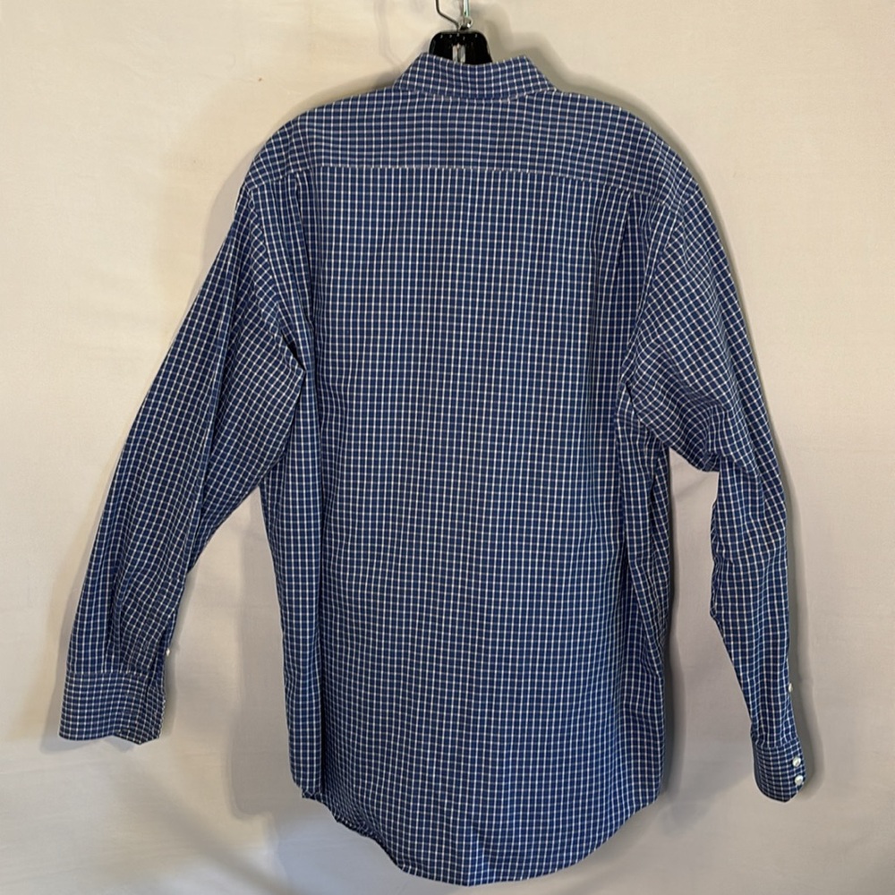Lacoste Men's Blue Checkered Shirt Size 42 - Picture 4 of 7
